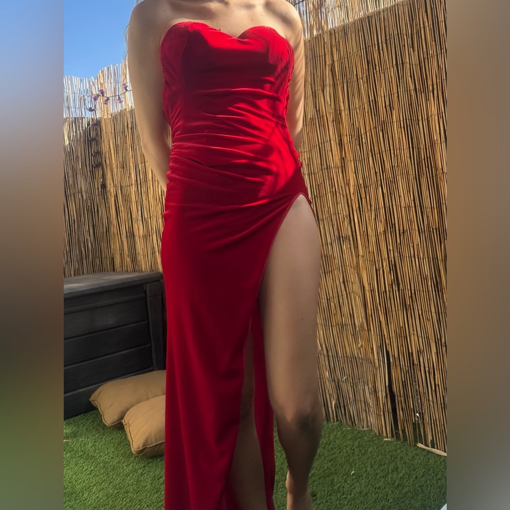 Vintage Trashy Lingerie Red Velvet Jessica Rabbit Dress- Small